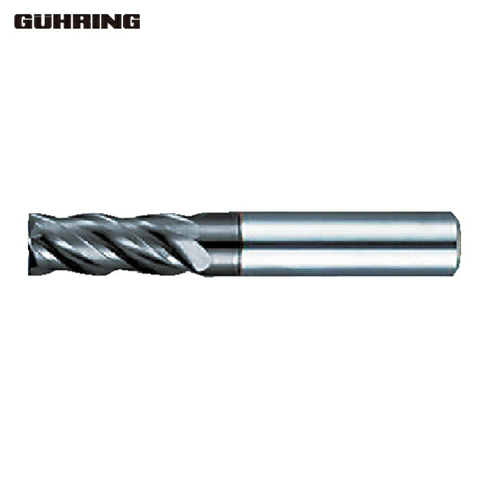 グーリング GUHRING 3736 012.000 超硬スクエアエンドミル マルチ先んじるRF100U 汎用4枚刃レギュラー刃径12粍 (1本)