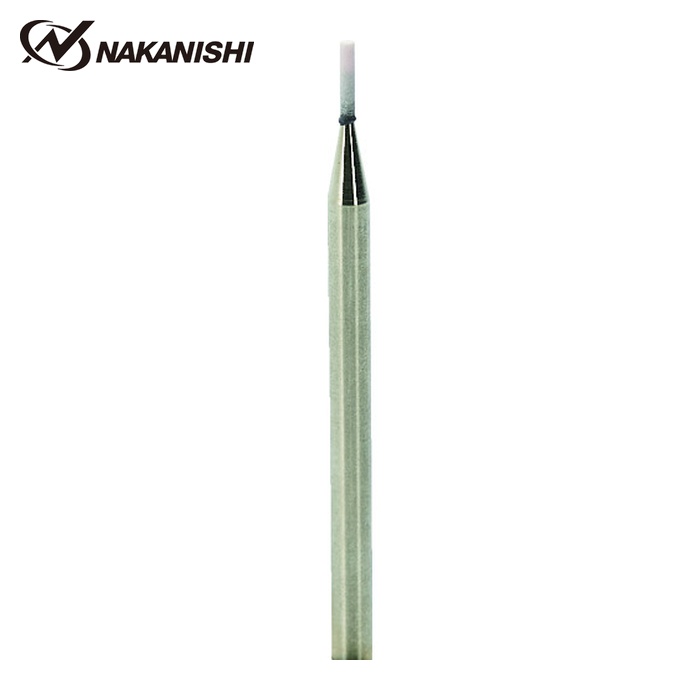 ナカニシ 42481 軸付砥石 10本入 円筒型 φ1×5×軸φ3 PA #240 (1Pk)