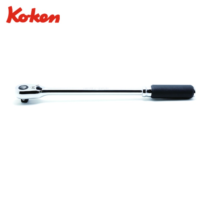 山下産業科学研究所 Ko-ken 3725ZB-280 Z-EAL 3/8 (9.5粍)SQ. うしろ押し名取り草式ラチェットハンドル(ロング) 全長280粍 (1個)