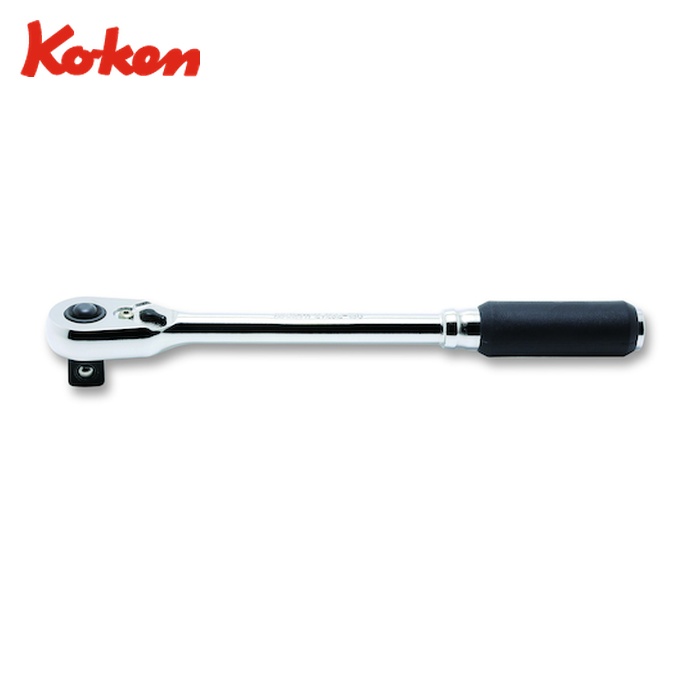 山下産業科学研究所 Ko-ken 2725ZB-3/8(L160) Z-EAL 3/8 (9.5粍)SQ. うしろ押し名取り草式ラチェットハンドル(か細い) 全長160粍 (1個)