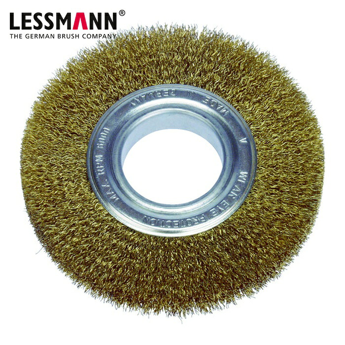 LESSMANN レスマン 323543 ホイルブラシ 100mm 0.2 真鍮線 (1個)|工具ランド いたわり館