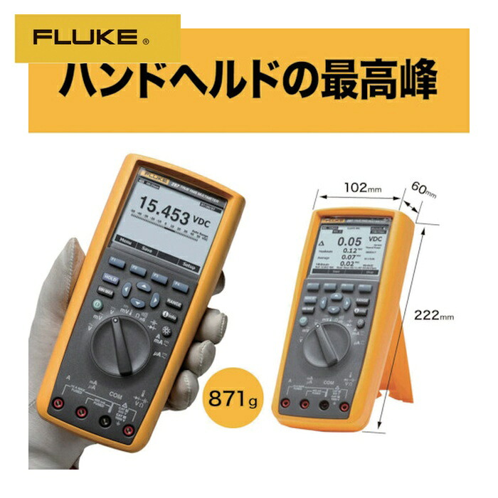 フルーク FLUKE 287/FVF デジタル・マルチメーター 287/FVF標準付属品 (1台)