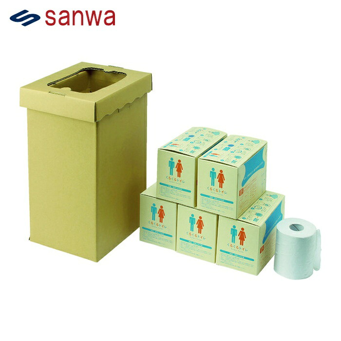 三和製作所 sanwa 非常用室内用便器袋 くるくる室内用便器100回分 (1S) 400-785