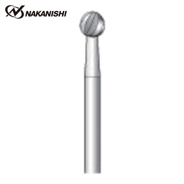 ナカニシ 33036 精密スチールカッター 12本入 球型 φ3.7×軸φ2.34 (1Pk)