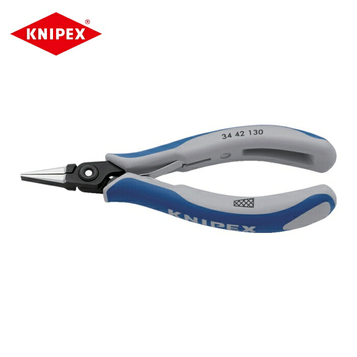KNIPEX クニペックス 3442-130 精密用プライヤー 平 130mm (1丁)