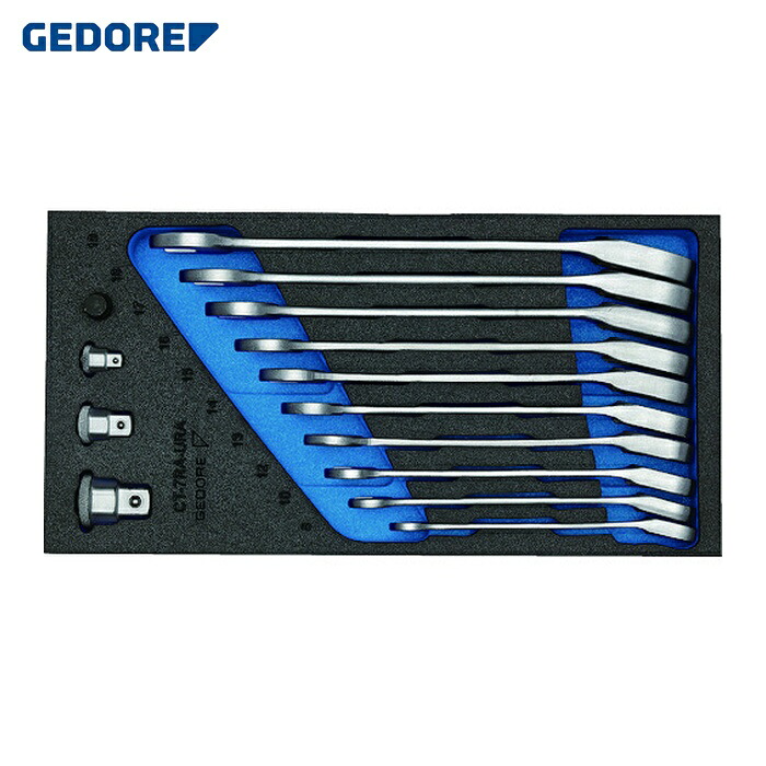 GEDORE ゲドレー 2327678 オフセットコンビラチェットスパナ 1500CT1‐7URA (1S)