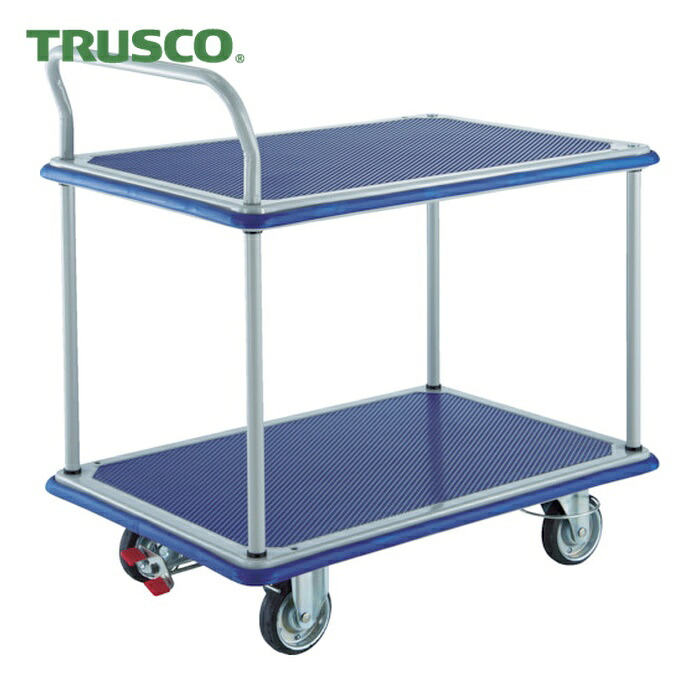 トラスコ TRUSCO プレス製台車 ドンキーカート 片袖2段 4輪リングストッパー付 (1台) 304NJKRS-4 37,603円