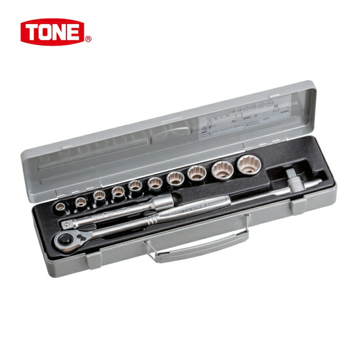 TONE トネ 800MISO ソケットレンチセット ISO 差込角12.7mm 13点セット (1S)