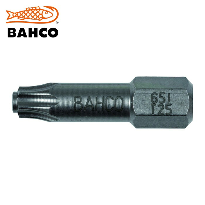 バーコ BAHCO 65I/T30-2P 片頭ドライバービット ステンレス製 2 個入 T30 全長25mm (1Pk)
