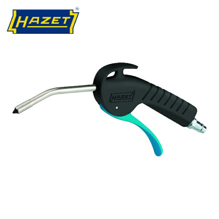 ハゼット HAZET 9040P-3 エアーブローガン 100粍ベントノズル 静音手合い (1個) DIY・工具-エアダスター-エア工具本体