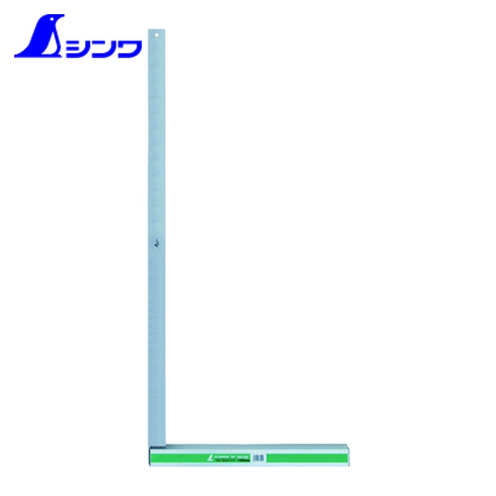 シンワ測定 74120 アルミ台付スコヤ1000mm (1本)