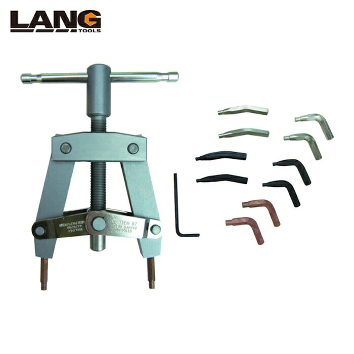 LANG TOOLS 言葉づかい 87 スナップリングプライヤー(T型手持ち部分手合い・替爪式・軸穴兼用) (1丁)