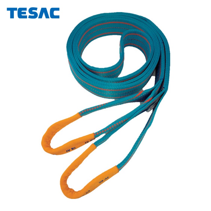 テザック TESAC 4E75X4 ブルースリング(JIS4等級・両端アイ形)荷重3.2t 全長4.0m (1本)