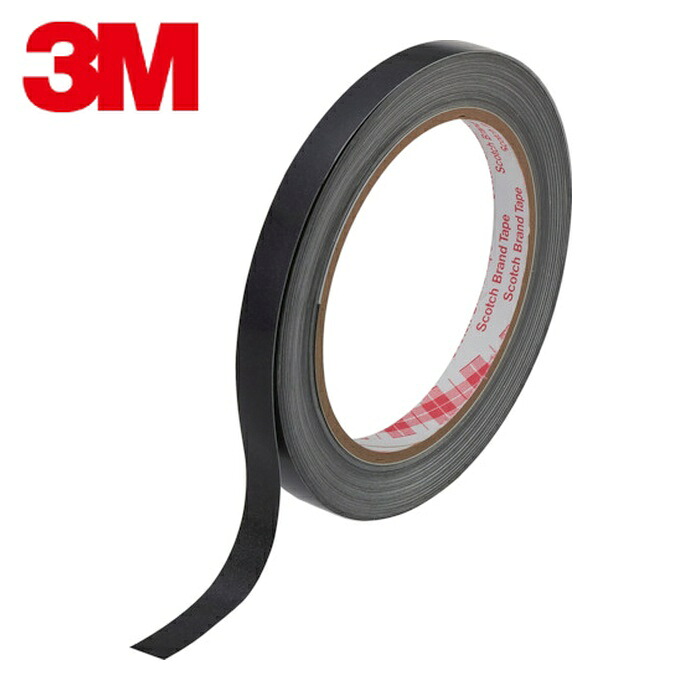 3M スリーエム 超高分子量ポリエチレンテープ(帯電防止・強接着) 5410 10mmX15m 黒 (1巻) 5410 10X15 1P