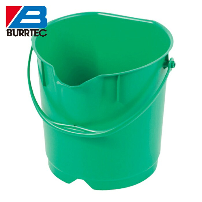 バーテック BURRTEC 66218600 バーキンタX カラーバケツ 9L 緑 BKXCB-9G (1個)