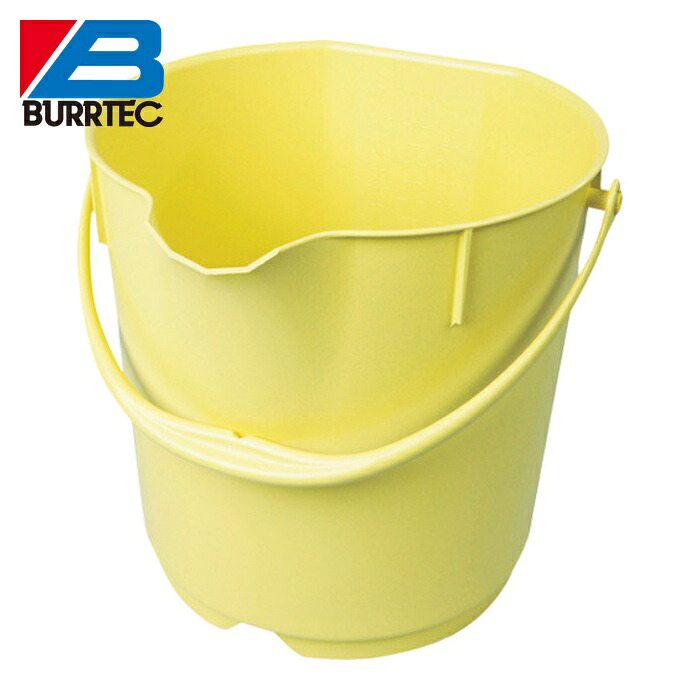 バーテック BURRTEC 66218100 バーキンタX カラーバケツ 15L 黄 BKXCB-15Y (1個)