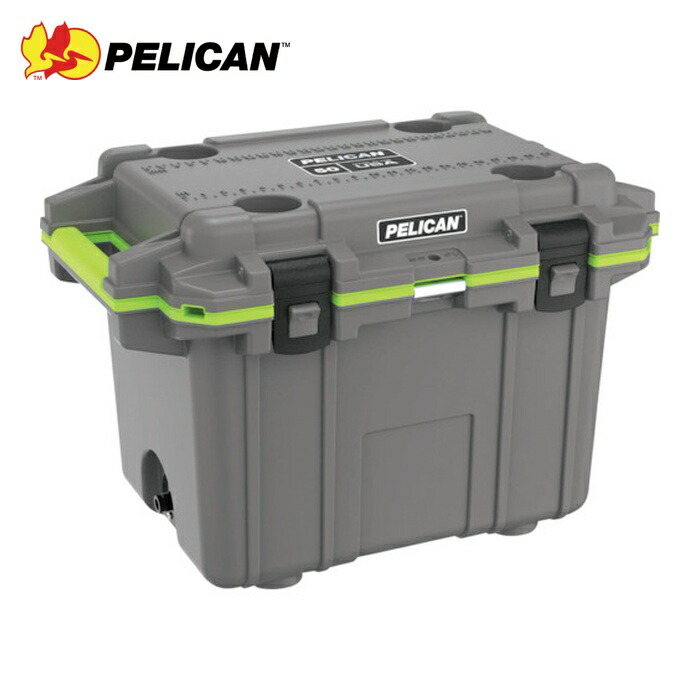 ペリカン PELICAN 50Q-1-DKGRYEGRN 50l エリートクーラー ダークグレーXグリーン (1台)