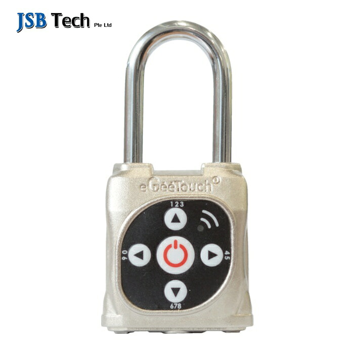 JSBTECH 5-05305-94 eGeeTouchMINIパドロック (シルバーGT5300) (1個)