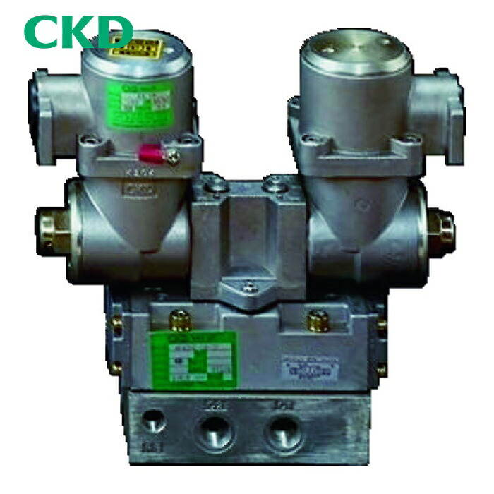 CKD 4F520E-10-TP-AC200V 電磁弁 パイロット式 防爆形5ポート弁 4Fシリーズ(ダブルソレノイド) Rc3/8 AC200 (1台)|工具ランド いたわり館