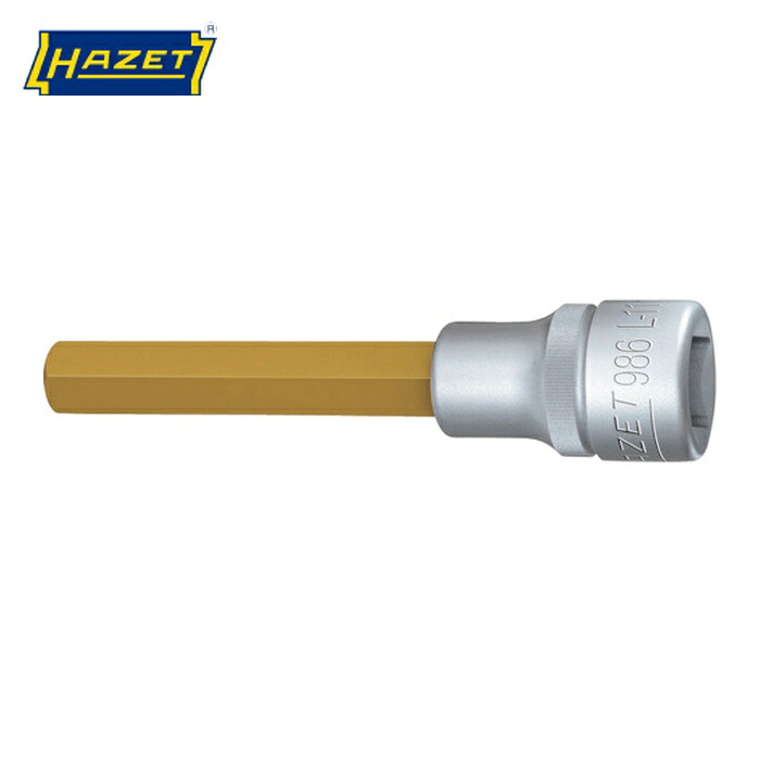 ハゼット HAZET 986L-11 ロングヘキサゴンソケット(差込角12.7mm) (1個)