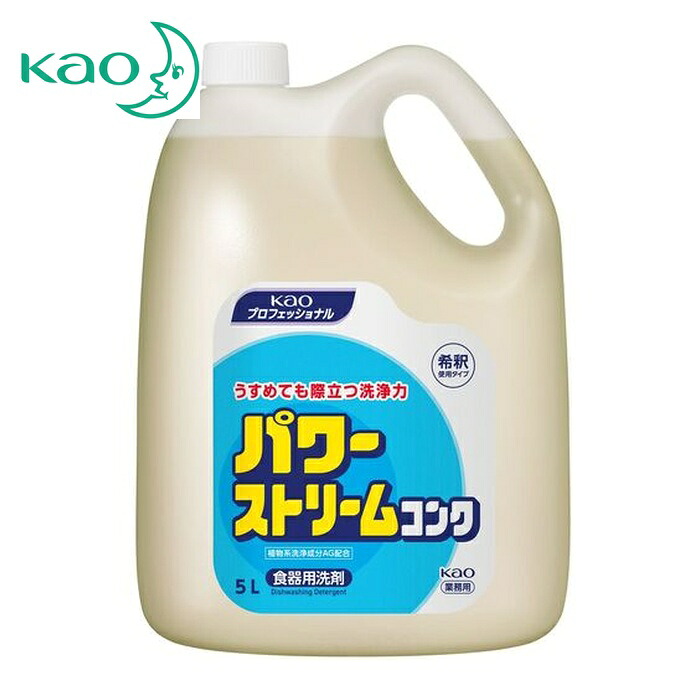 花王 Kao 食器洗剤 業務用パワーストリームコンク 5L (1個) 503718