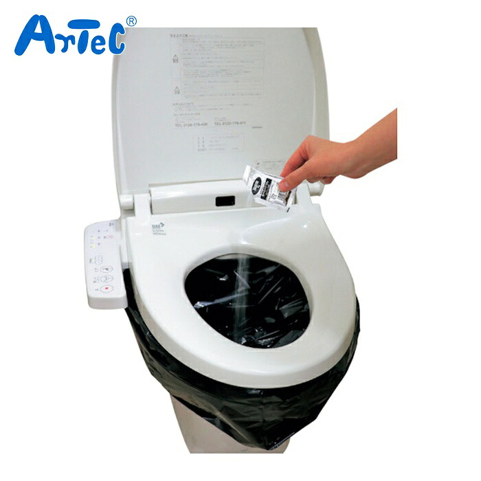 ArTeC 室内用便器棚卸し資産(非常用室内用便器)防臭袋付100回用(52245) (1S) 52245
