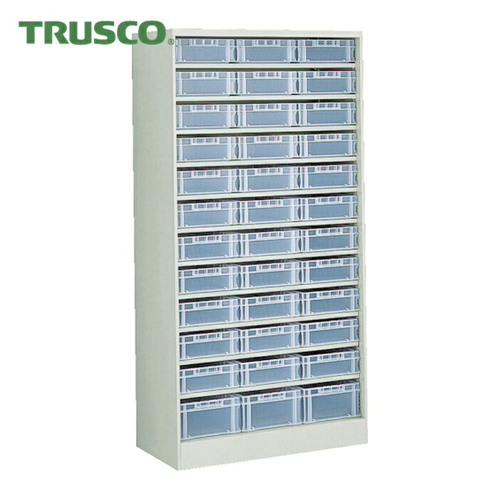 トラスコ TRUSCO コンテナラックケース バンラックケース CF型 F-1MX33個F-2TMX3個付 (1台) 611CF-A33C3TM