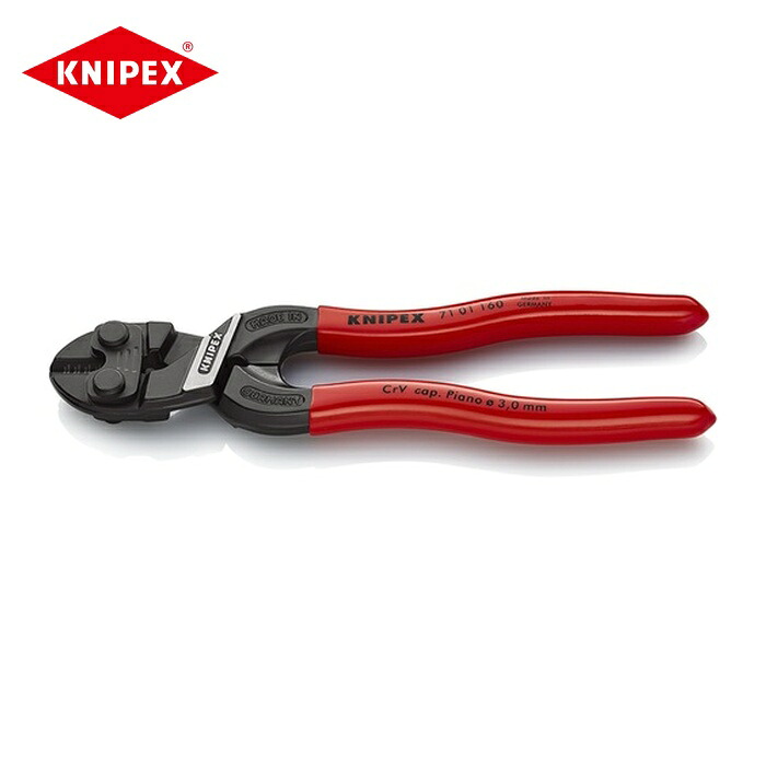 KNIPEX クニペックス 7101-160SB ミニクリッパー プラスチックハンドル 160mm プラスチックハンドル(SB店頭展示パッケージ仕様) (1丁)