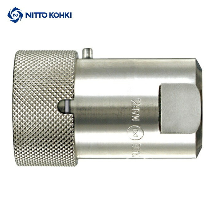 日東工器 8HS-PL STEEL NBR HSPカプラソケット おねじタイプ/テーパねじ 相手側取付サイズR1(01264) (1個)｜工具ランド　いたわり館
