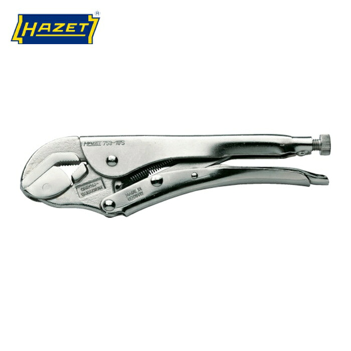ハゼット HAZET 753-10S グリッププライヤー スイベルジョータイプ (1丁)