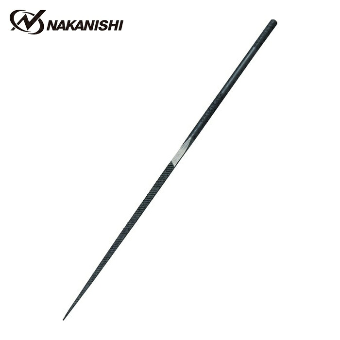 ナカニシ 57303 精密鉄鋼ヤスリ 中目 3本入 角型 2.5×2.5×70×軸φ3 (1Pk)