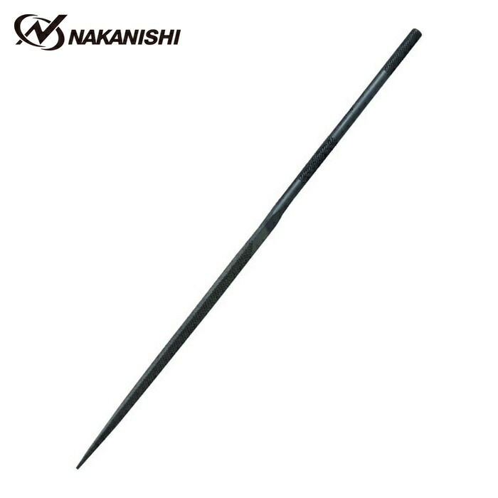 ナカニシ 57304 精密鉄鋼ヤスリ 中目 3本入 三角型 3.3×3.3×70×軸φ3 (1Pk)