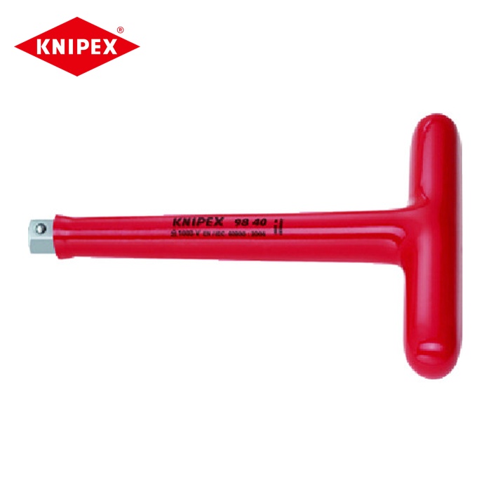 KNIPEX クニペックス 9840 絶縁T型ハンドル 1000V 1/2 (1本)｜工具ランド　いたわり館