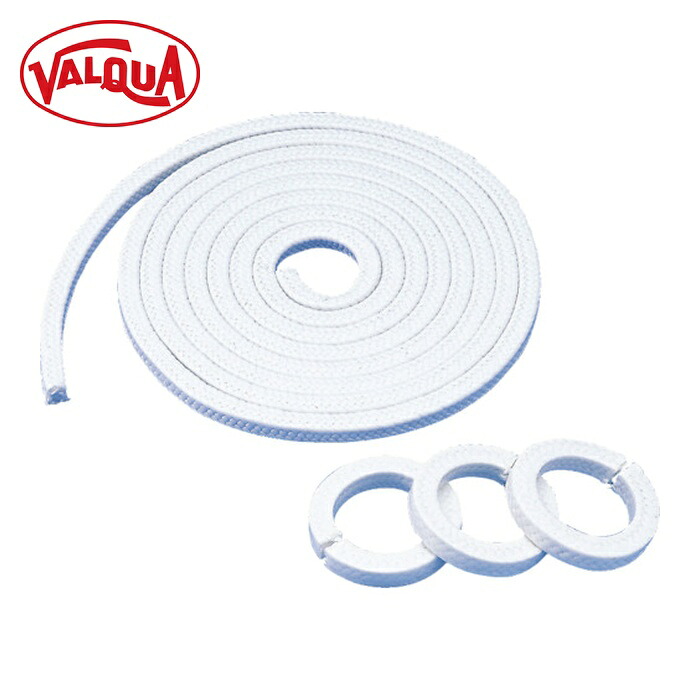 バルカー VALQUA 7202W-030030 グランドパッキン ケミカル流体万能,高周速回転軸用 3×3 (1巻)