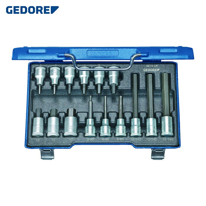 GEDORE ゲドレー 6129360 ヘキサゴンビットソケットセット 1/2 15セット IN19LKM (1S)