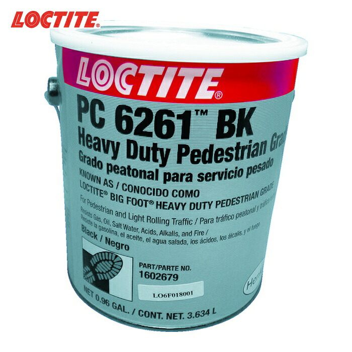 鍵を掛けるきつい LOCTITE 上滑り御仕舞い上塗り剤 ビッグフット 1液手合い 黒 マイコン6261 3.6L (1缶) BF-HDP-BK DIY・工具-その他