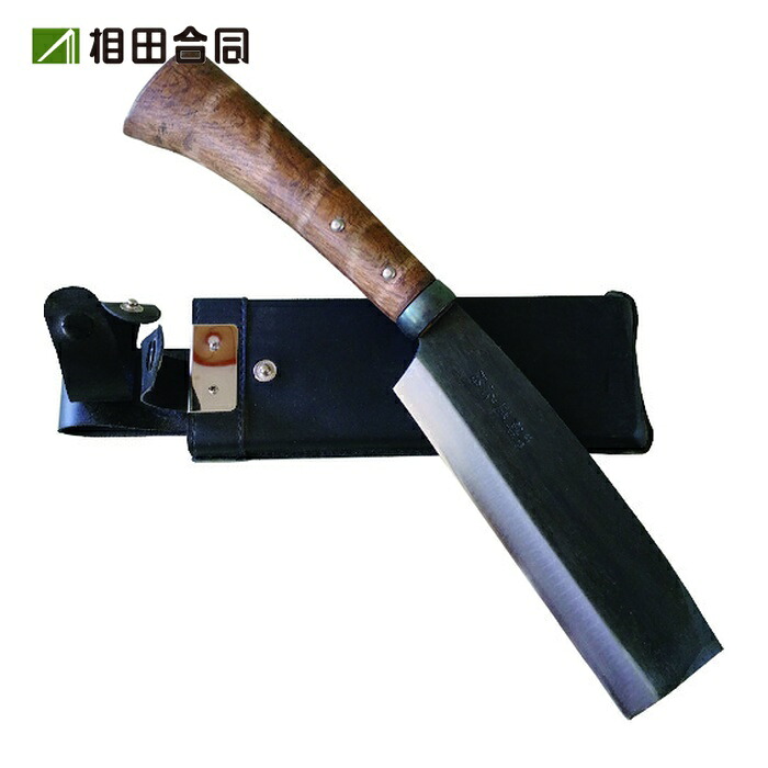 相田合同工場 鞘付鉈 片刃165mm (1本) AD-719