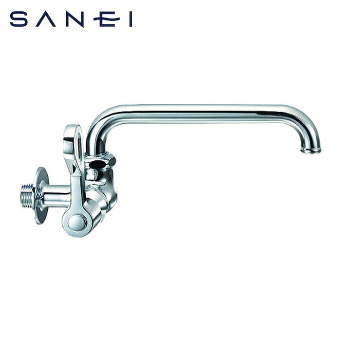 SANEI 三栄水栓 A2310L-13 厨房用横形自在水栓(左ハンドル) (1個)
