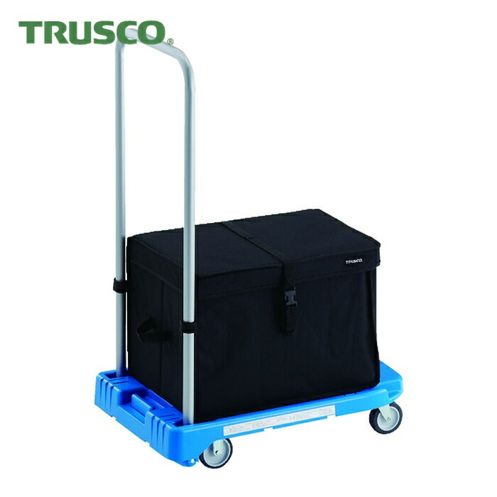トラスコ TRUSCO 樹脂台車 アクロキャリー 600X390 ブルー THB付 (1台) AC-1-B-THB