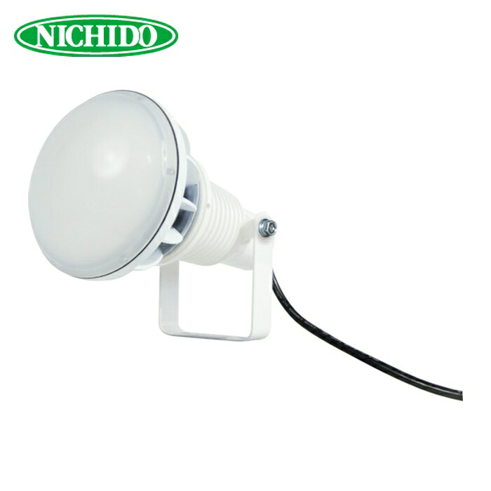 日動製作 NICHIDO AFL-E50J-W エコビックLED投光照明器50W 常設型 昼白いこと 電話線1.5m 本体白 (1台)