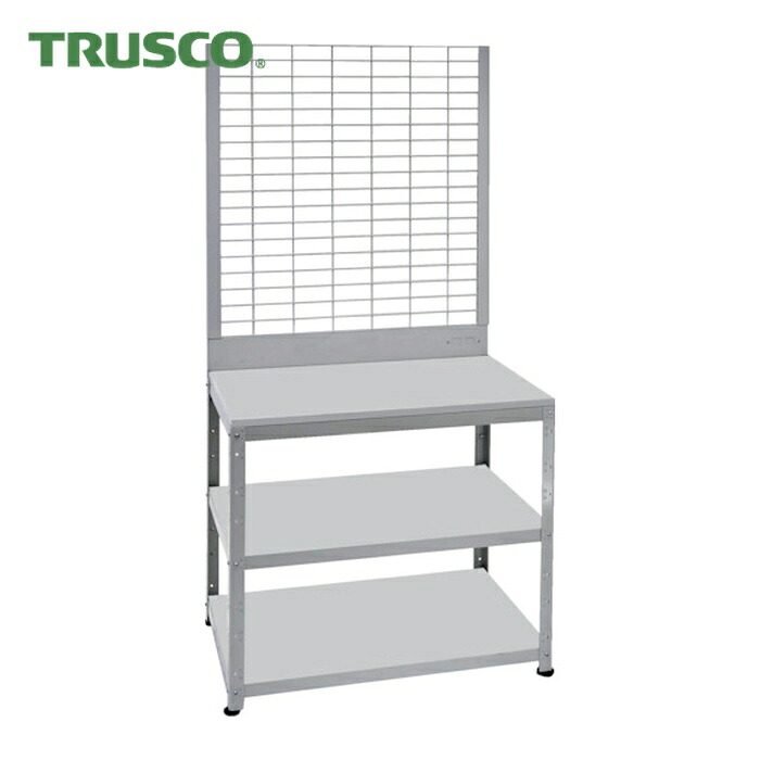 トラスコ TRUSCO スーパーラックデスク型メッシュパネル式 アジャスター付 (1台) BDD-993L1TNW｜工具ランド　いたわり館