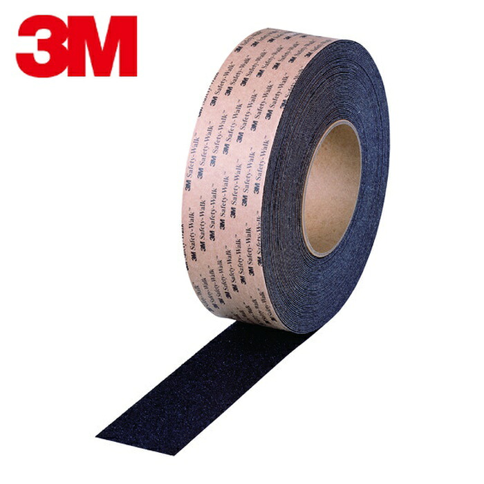 3M スリーエム 3M セーフティ・ウォーク 上滑り打ちきり磁気テープ 印字機A 黒 50mmX18m 凸凹面・水平両用 (1巻) A BLA 50X18