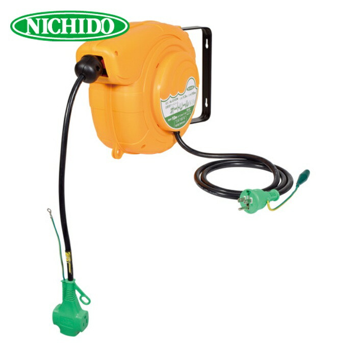 日動工業 NICHIDO AL-E103N 自動巻きリール オートリール 100V 3芯×10m アース付 AL-E103N (1台)