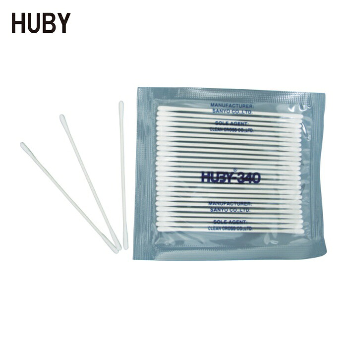 HUBY 3インチ 工業用綿棒(先端砲弾型/スリムタイプ)BB-002MB (6250本入) (1箱) BB-002MB｜工具ランド　いたわり館
