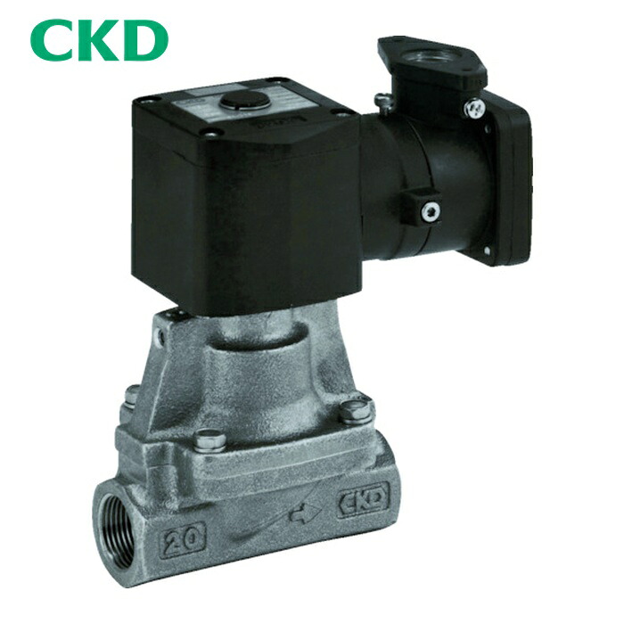 CKD AP11E4-20A-03T-AC100V 電磁弁 パイロット式 防爆形2ポート弁 ADシリーズ(空気・水用) (1台)