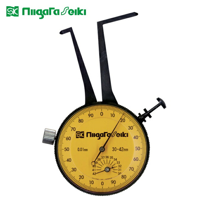 SK 新潟精機 AI-4 ダイヤルキャリパゲージ(内側) 測定範囲30~42mm (1個)
