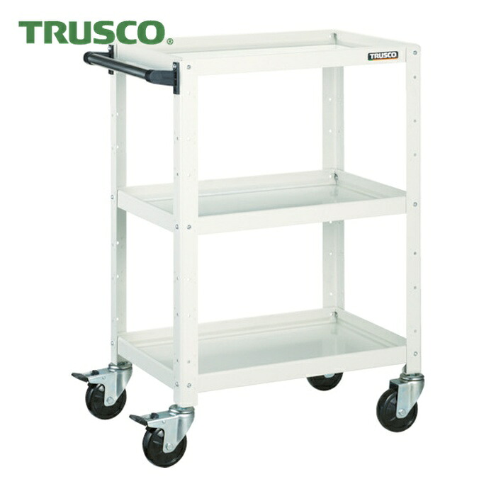 トラスコ TRUSCO ツールワゴン バーディワゴン 600X400 引出付 ホワイト (1台) BDW-963V-W