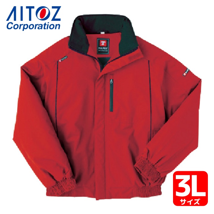 アイトス AITOZ 防風防寒ブルゾン TULTEX レッド 3L (1着) AZ-8476-009-3L