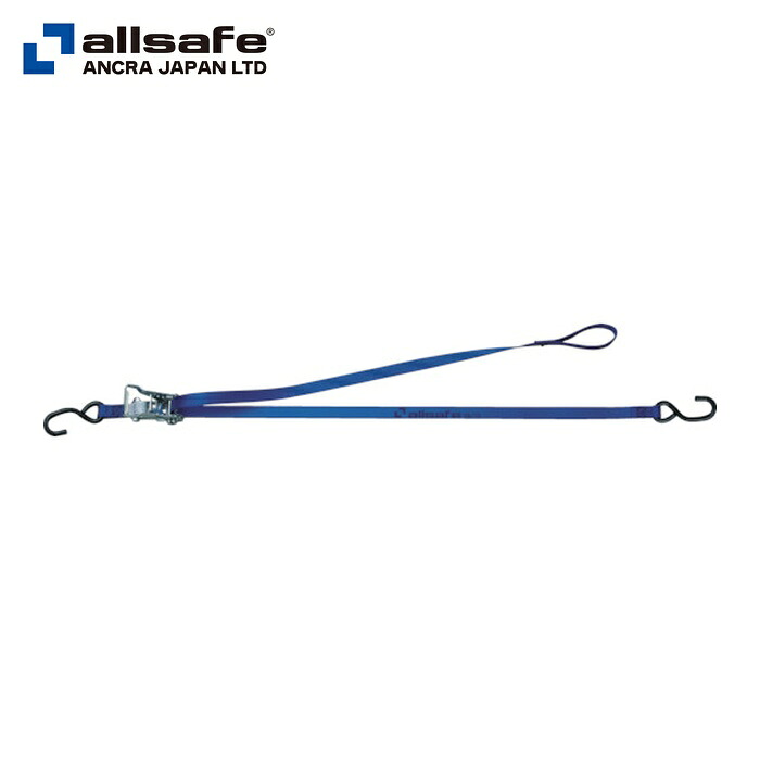 allsafe オールセーフ BK-R-SF ベルト荷締機大型バイク用 タイダウン ラチェット式ソフトフック付 (1台)