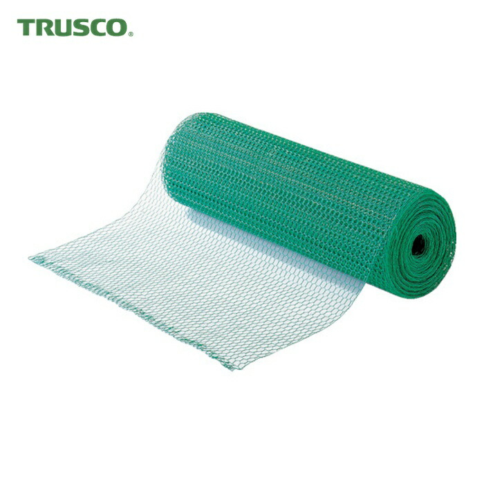 トラスコ TRUSCO ビニール亀甲金網 線径Φ0.9X目10X20m巻 (1巻) BK-2010-20